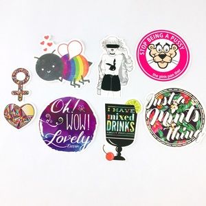 Adult Vinyl Stickers Lot of 7